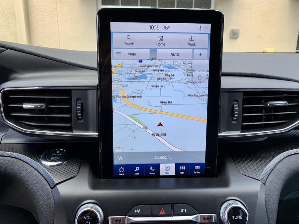 2020-2022 Ford Explorer 10.1-inch LCD Capacitive Portrait Touchscreen Upgrade