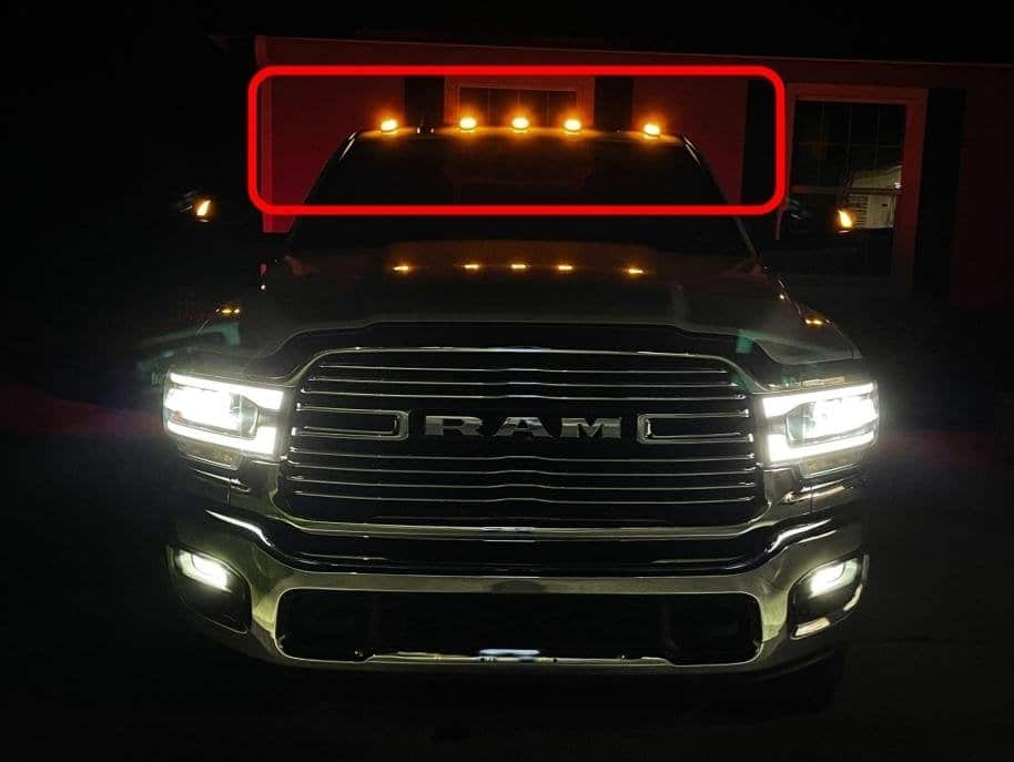 2019-2022 Ram Heavy Duty Truck Factory OEM LED Cab Clearance Lights