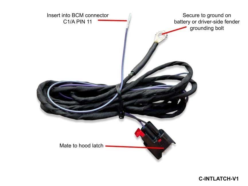 2019+ New Body Ram Truck Hood Latch Interface - For Factory Remote Start