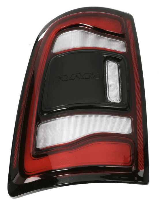 2019+ New Body Ram Heavy Duty NON-BSM LED Tail Light (Black Cover) - Left Side