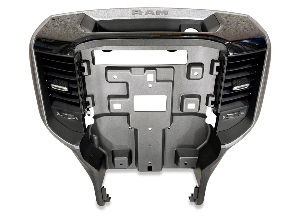 2019+ New Body Ram Truck Laramie Sport UAX Dash Instrument Panel (-X9) - Grey with High Gloss Black Accent