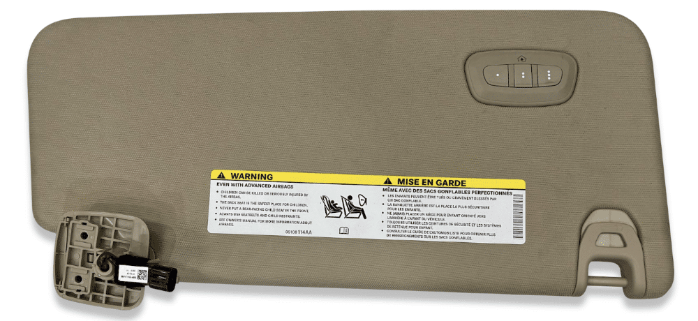 2019+ New Body Ram 1500 DT Driver Visor with Homelink - Beige