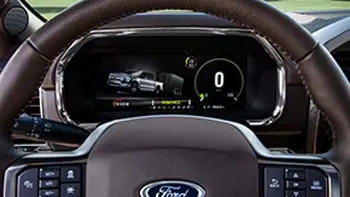 2021-2023 F-150 12" Digital Speedometer Cluster menu example