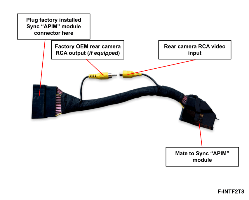 Ford Rear Camera Interface - 8-inch Display