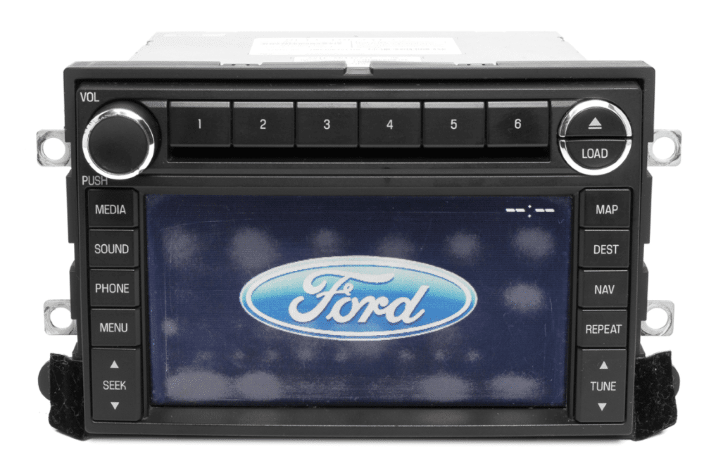 Ford 6CD GPS Navigation Radio by Pioneer - Chrome Accent Knobs