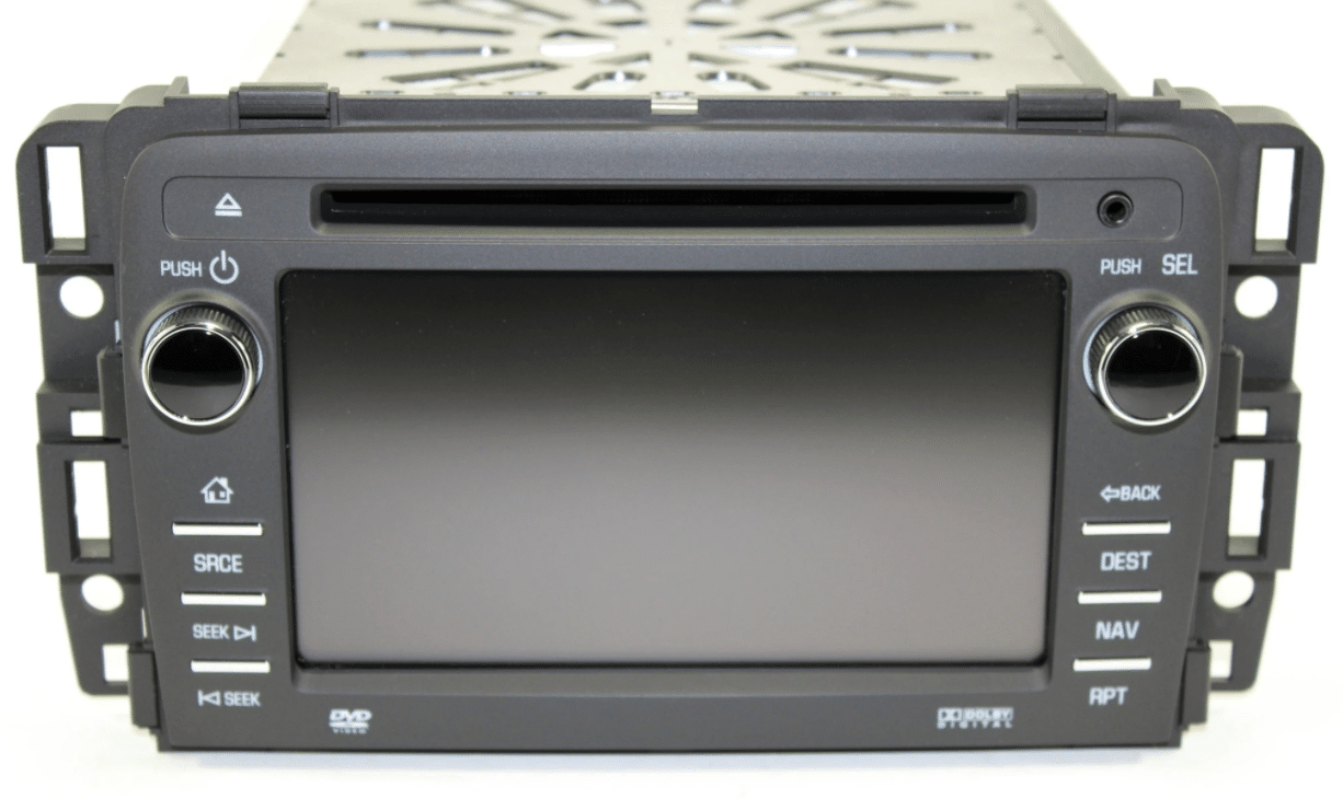 GM GPS Navigation Multimedia Radio by Delphi - Red LEDs