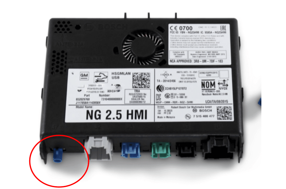 GM IO6 North America GPS Navigation HMI Module - V2.5