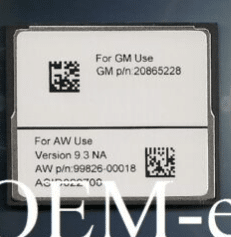 2011-2014 Cadillac Escalade "SuperNav" System SD Navigation Map Card