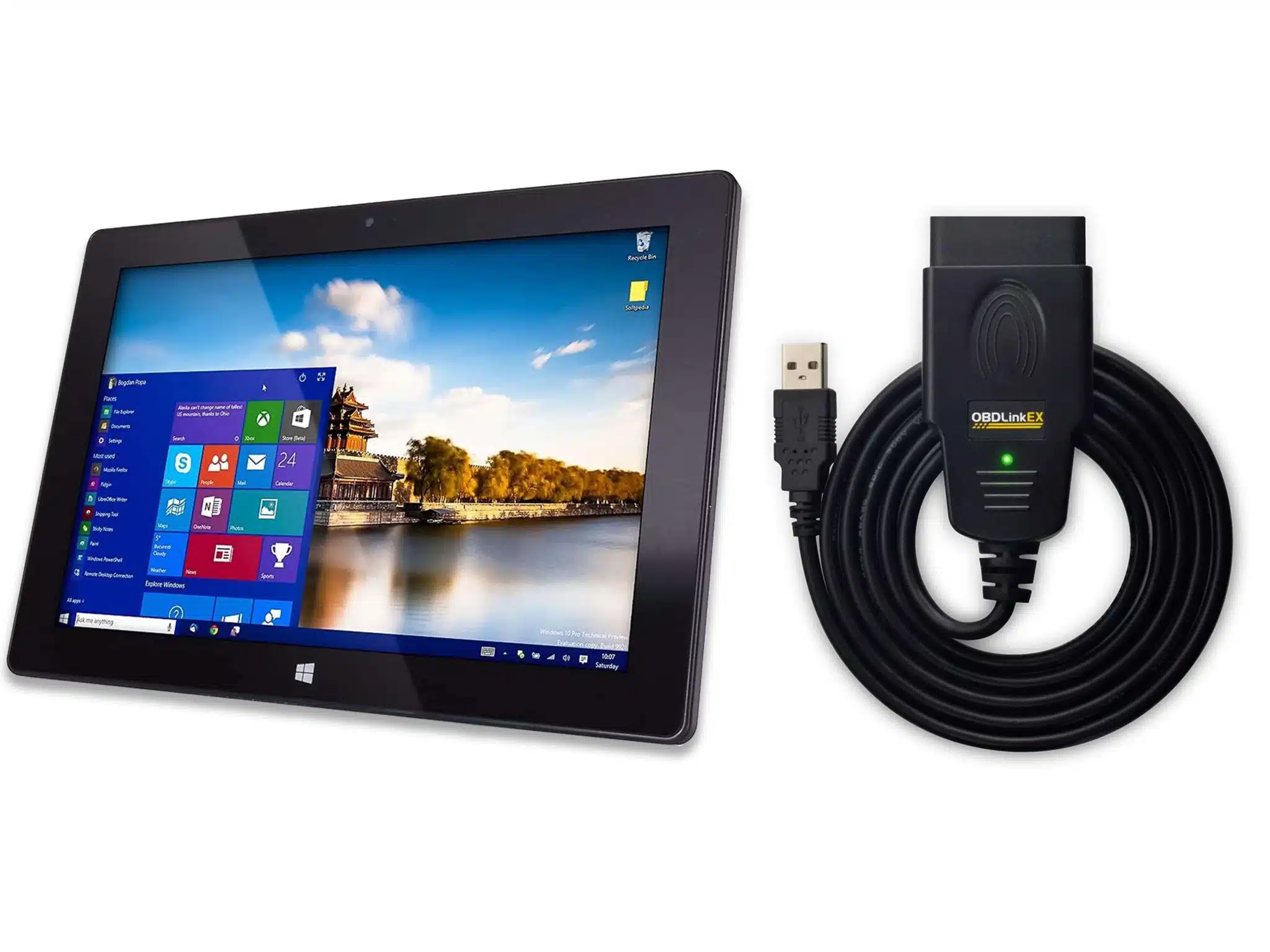 Remoted Tablet and OBD cable