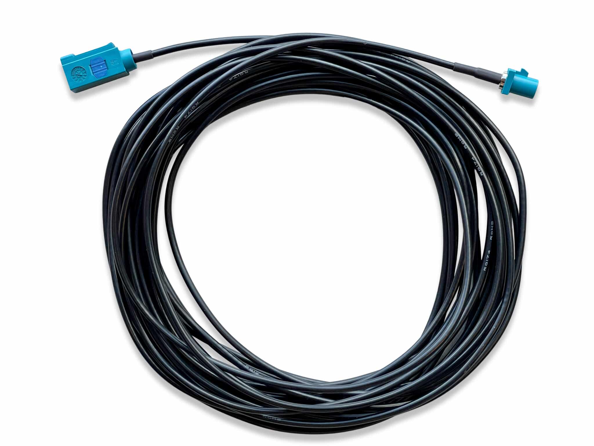 Universal Fakra Water Blue "Z" Female to Male Cable - 25 FT